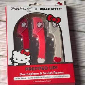 The Creme Shop x Hello Kitty Dermaplane and Sculpt Razors Red, Pink, White